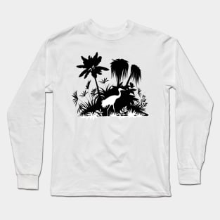 Palms Silhouette Long Sleeve T-Shirt